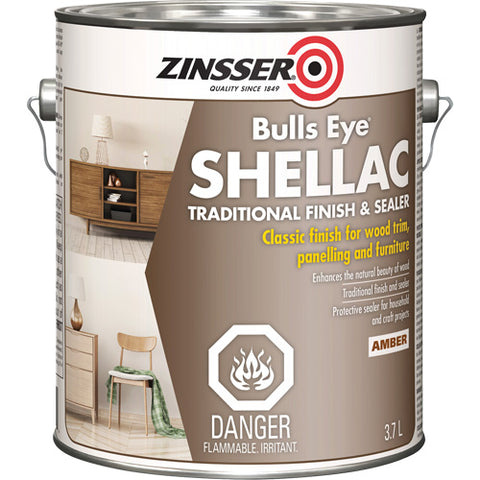 Zinsser Bulls Eye Shellac Amber (3.7L)