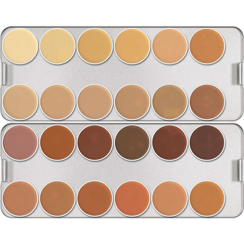 Kryolan Dermacolor Camouflage Creme Palette - 24 Colours