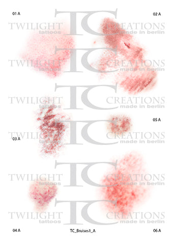 Twilight Creations Temporary Wound Tattoo - Bruises 1 A