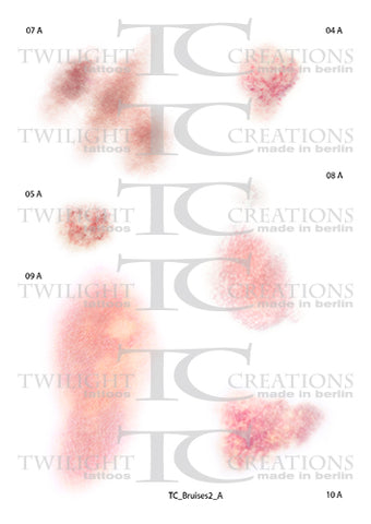 Twilight Creations Temporary Wound Tattoo - Bruises 2 A