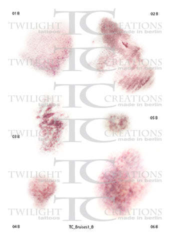 Twilight Creations Temporary Wound Tattoo - Bruises 1 B