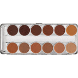 Kryolan Ultra Foundation Palette - 12 Colours