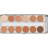 Kryolan Ultra Foundation Palette - 12 Colours