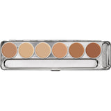 Kryolan Rubber Mask Grease Palette - 6 Colours