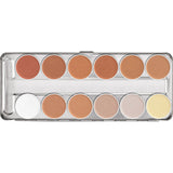 Kryolan Ultra Foundation Palette - 12 Colours